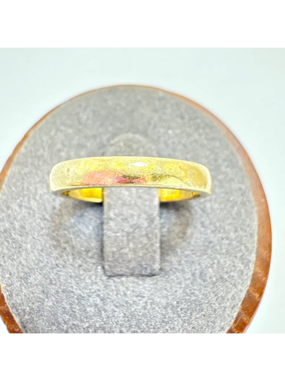 SETA Gold Over Sterling Silver Vintage Wedding Band 3mm Wide Size 6